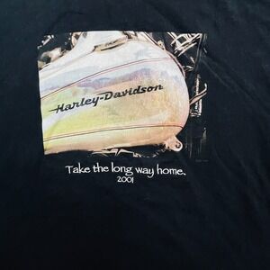 Vtg 2001 Harley Davidson Tee Shirt Mens XXL Black Final Assembly Plant York Pa.